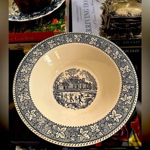 Shakespeare HOMER LAUGHLIN 9” Bowl by Laughlin Int Millenial Coastal Preppy